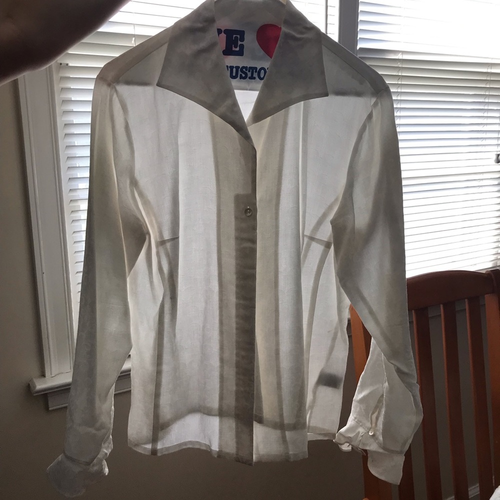 Talbots Special Occasion White Top